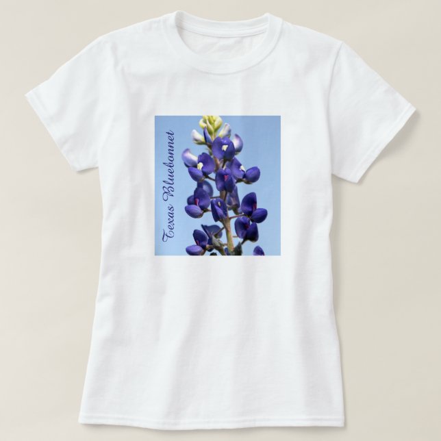 Camiseta del Bluebonnet de Tejas (Diseño del anverso)