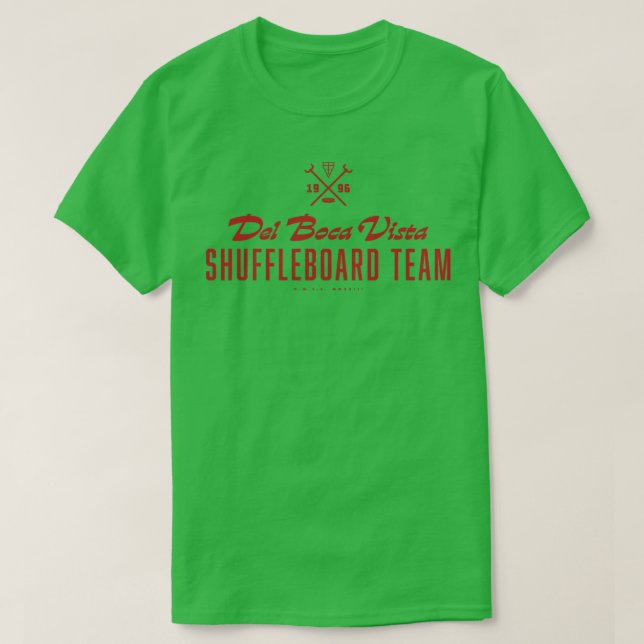 Camiseta Del Boca Vista Shuffboard Equipo Rojo (Diseño del anverso)