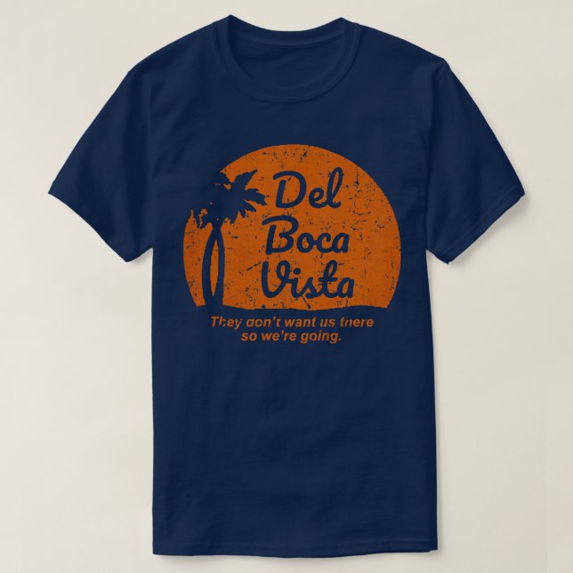 Camiseta Del Boca Vista Vintage TShirt (Diseño del anverso)