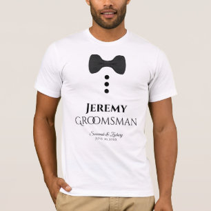 Camiseta del Boda de los zapatos negros de Fun Gro