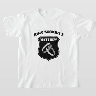 Camiseta del boda de Seguridad de Anillo para niño