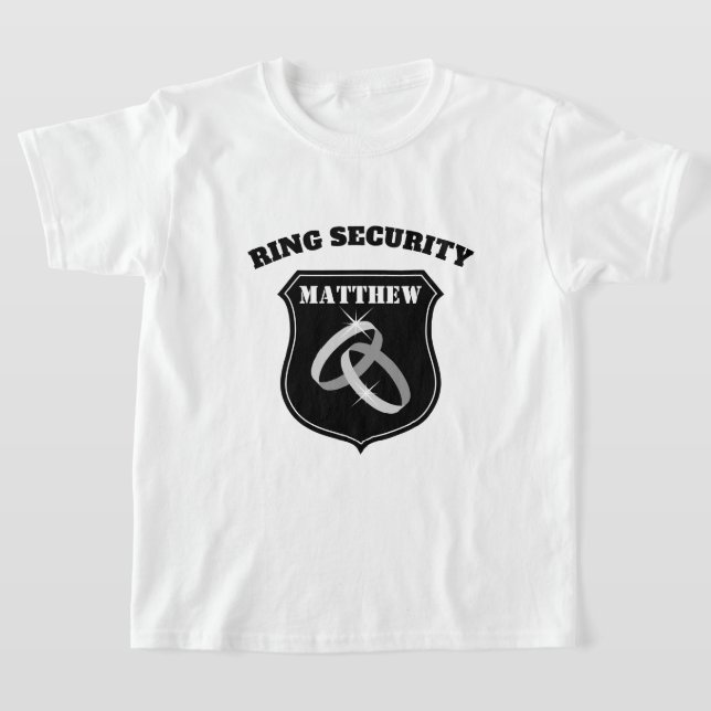 Camiseta del boda de Seguridad de Anillo para niño (Distribución)