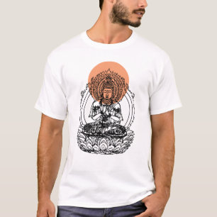 Camiseta del Bodhisattva de Buda del japonés
