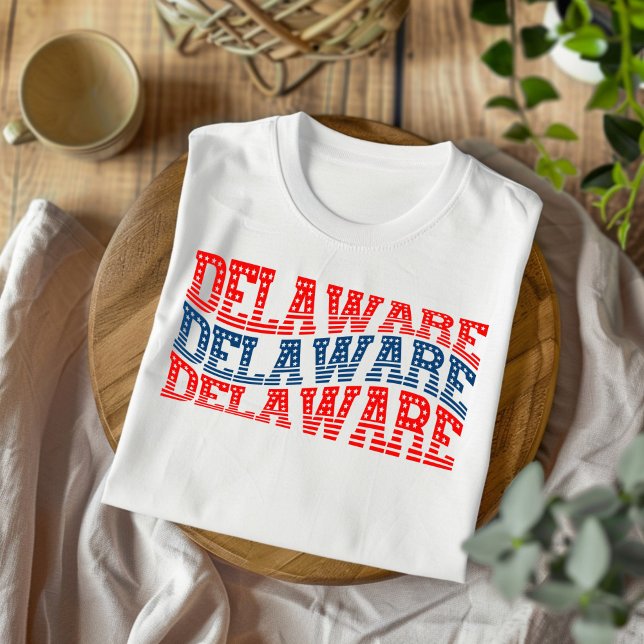 Camiseta del Boho Rojo y Azul de Delaware (Subido por el creador)