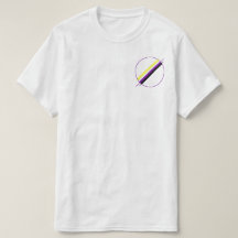 Camiseta del bolsillo del orgullo de Nonbinary