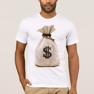 Camiseta del bolso del dinero del vintage