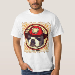 Camiseta del bombero de Boston Terrier