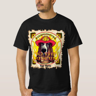 Camiseta del bombero de perros honrados