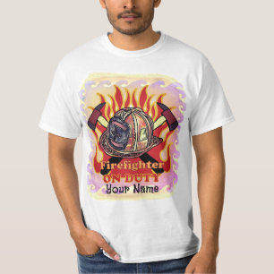 Camiseta del bombero de servicio