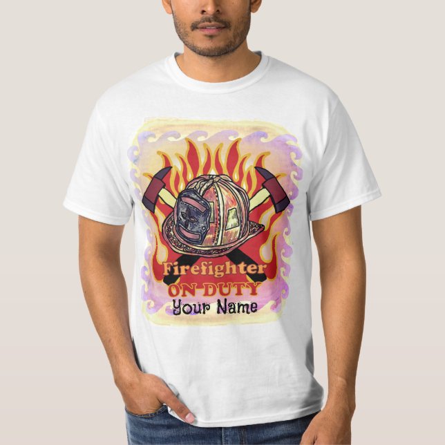 Camiseta del bombero de servicio (Anverso)