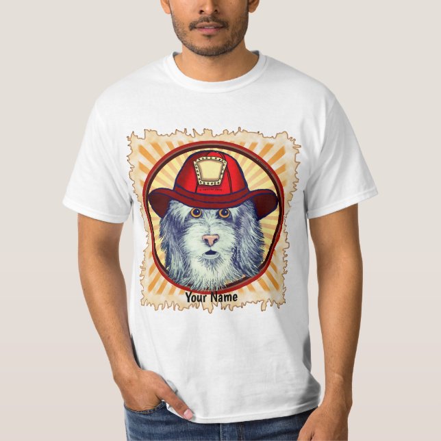 Camiseta del bombero del perro (Anverso)