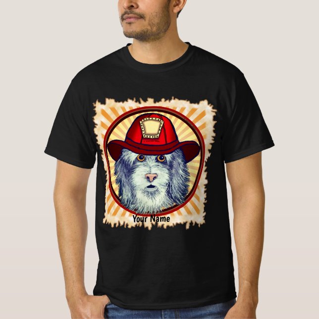 Camiseta del bombero del perro (Anverso)