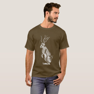 Camiseta del bosquejo de Jackalope