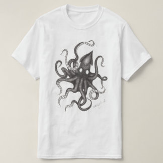 Camiseta del bosquejo de Kraken
