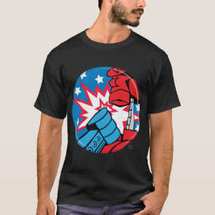 Camiseta del botón de la campaña de Rockem Socke