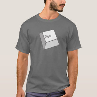 Camiseta del botón del escape