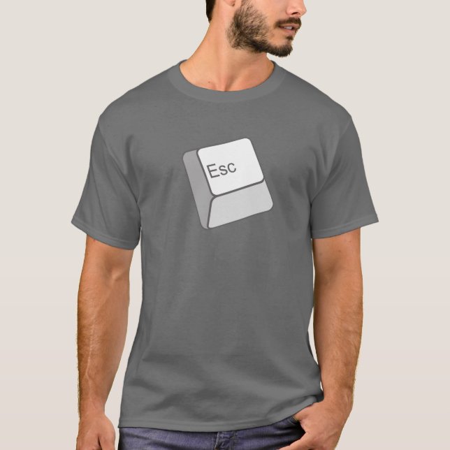 Camiseta del botón del escape (Anverso)