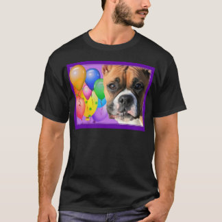 Camiseta del boxeador del feliz cumpleaños