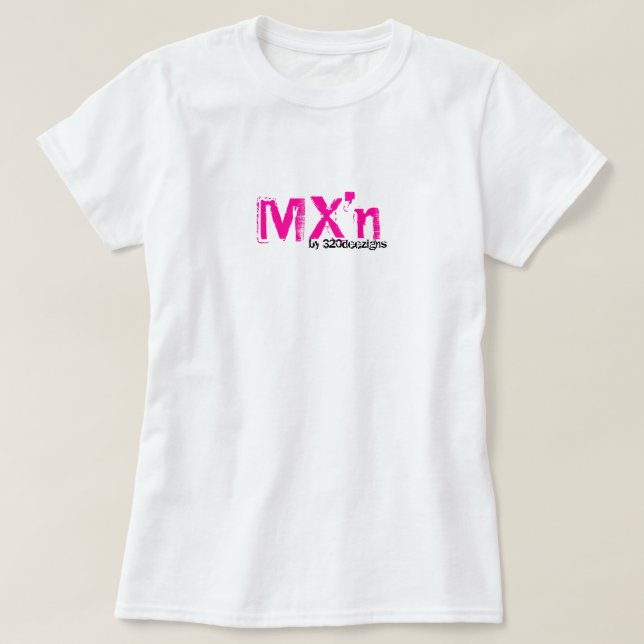 Camiseta del braap de MX'n para ella - rosas (Diseño del anverso)