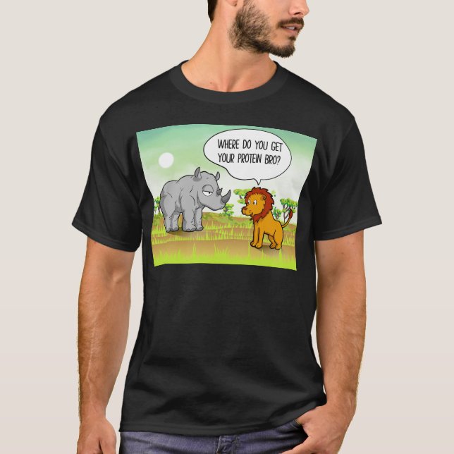 Camiseta del bro de la proteína del vegano (Anverso)