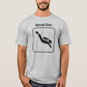 Camiseta del buceador del rescate