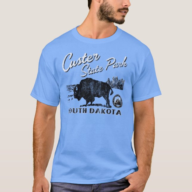 Camiseta del búfalo del parque de estado de Custer (Anverso)