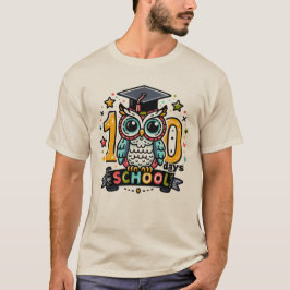 Camiseta del búho de 100 días de escuela