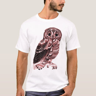 Camiseta del BÚHO del VINTAGE