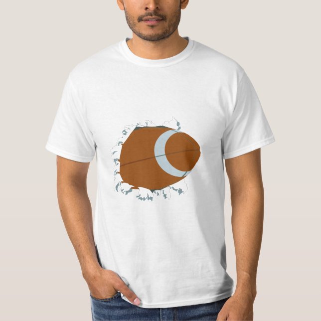 Camiseta Del busto fútbol hacia fuera (Anverso)