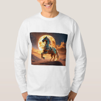 Camiseta del caballo árabe majestuoso: carrera del