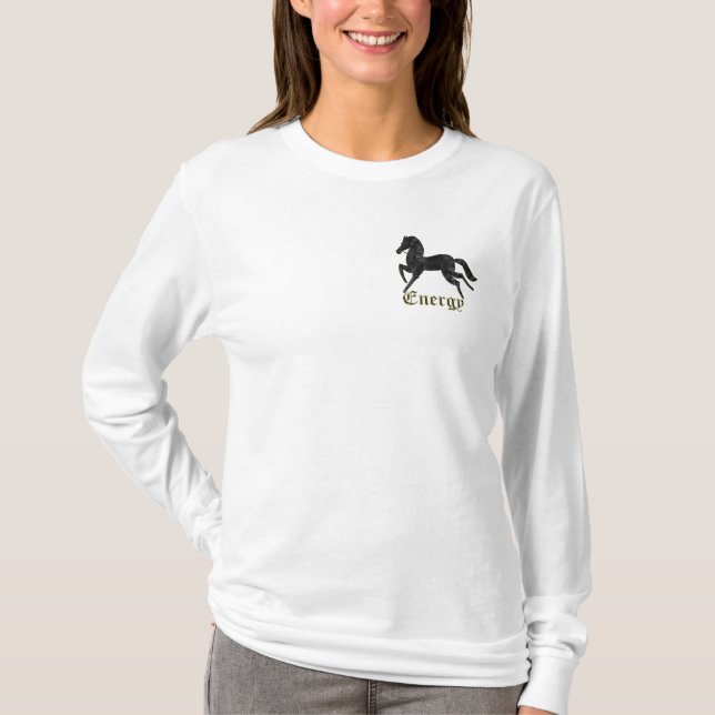 Camiseta del caballo de la energía (Anverso)