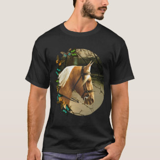 Camiseta del caballo de la puesta del sol
