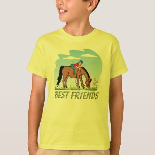 Camiseta del caballo de los mejores amigos