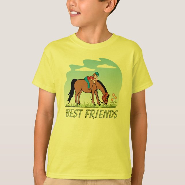 Camiseta del caballo de los mejores amigos (Anverso)