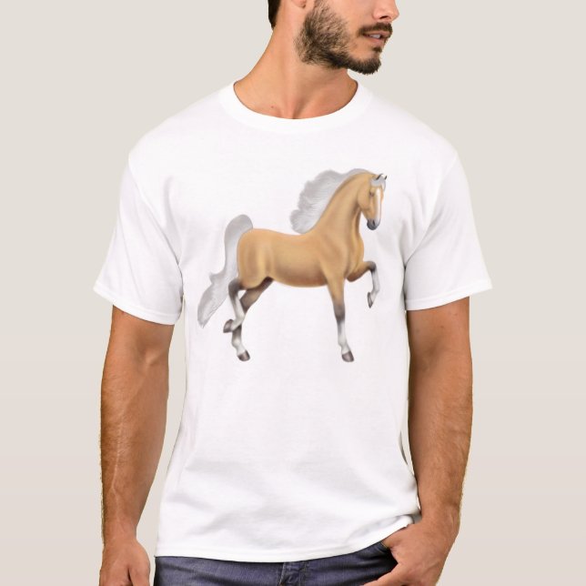 Camiseta del caballo de Saddlebred del americano (Anverso)