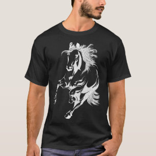 Camiseta del caballo para el caballo precioso de