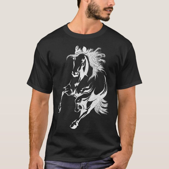 Camiseta del caballo para el caballo precioso de (Anverso)