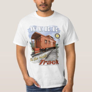 Camiseta del caboose del ferrocarril del valle de