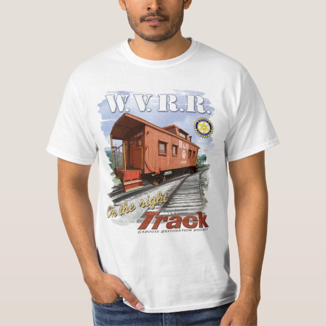 Camiseta del caboose del ferrocarril del valle de (Anverso)