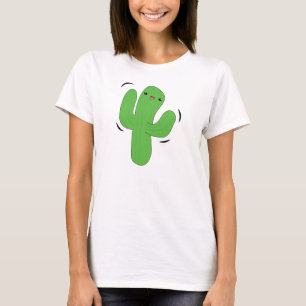 Camiseta del cactus del baile de Kawaii
