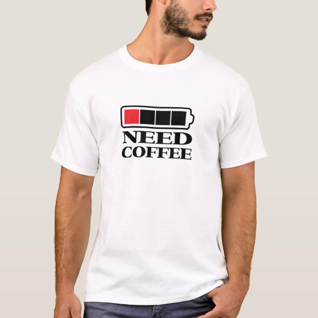 Camiseta del café de la necesidad (Anverso)