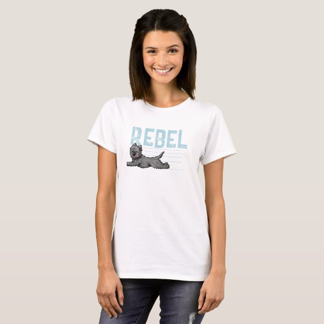 Camiseta del Cairn Terrier Rebel (Anverso completo)