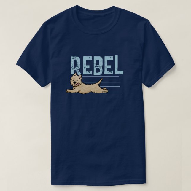 Camiseta del Cairn Terrier Rebel (Diseño del anverso)