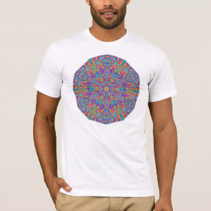 Camiseta del caleidoscopio de la mandala de