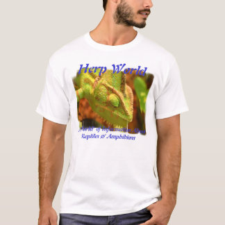 Camiseta del camaleón del mundo de Herp