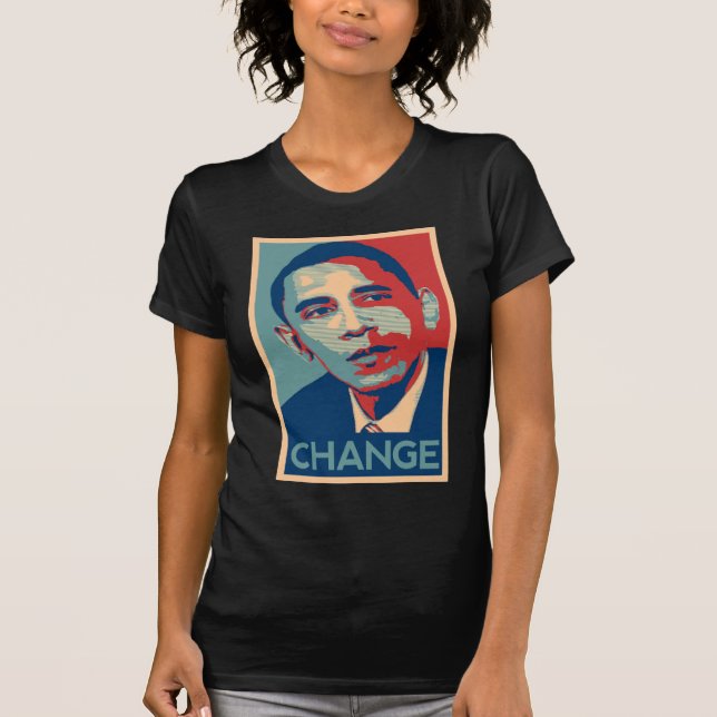 camiseta del cambio de obama (Anverso)