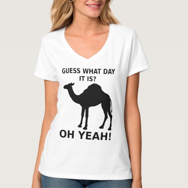 Camiseta del camello del día de chepa (Anverso)