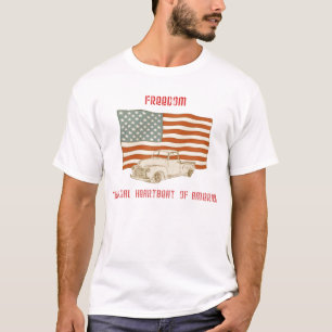 Camiseta del camión de la bandera americana