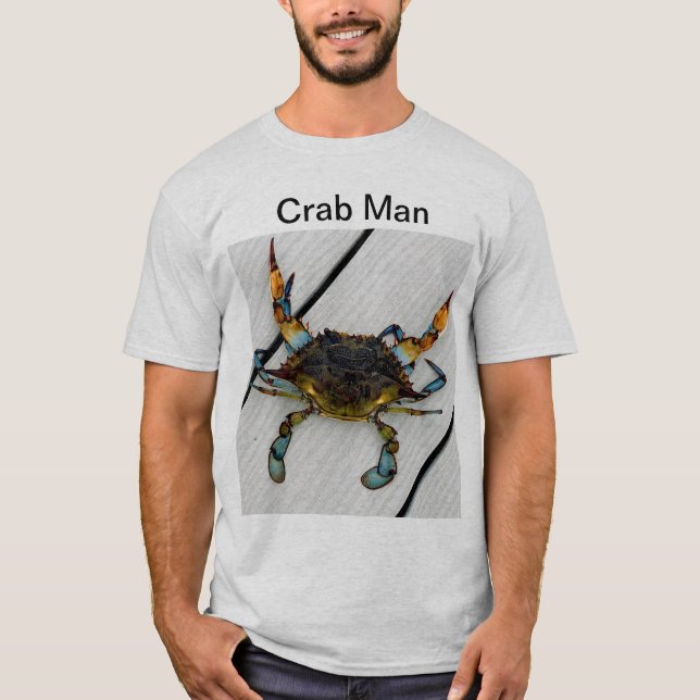 Camiseta Del "camiseta hombre del cangrejo" de los hombres (Anverso)
