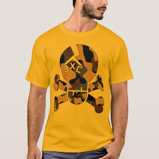 Camiseta Del "camiseta hueso de Camo" de las virutas para (Anverso)